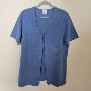 Steven Ross Blue Knit Cardigan